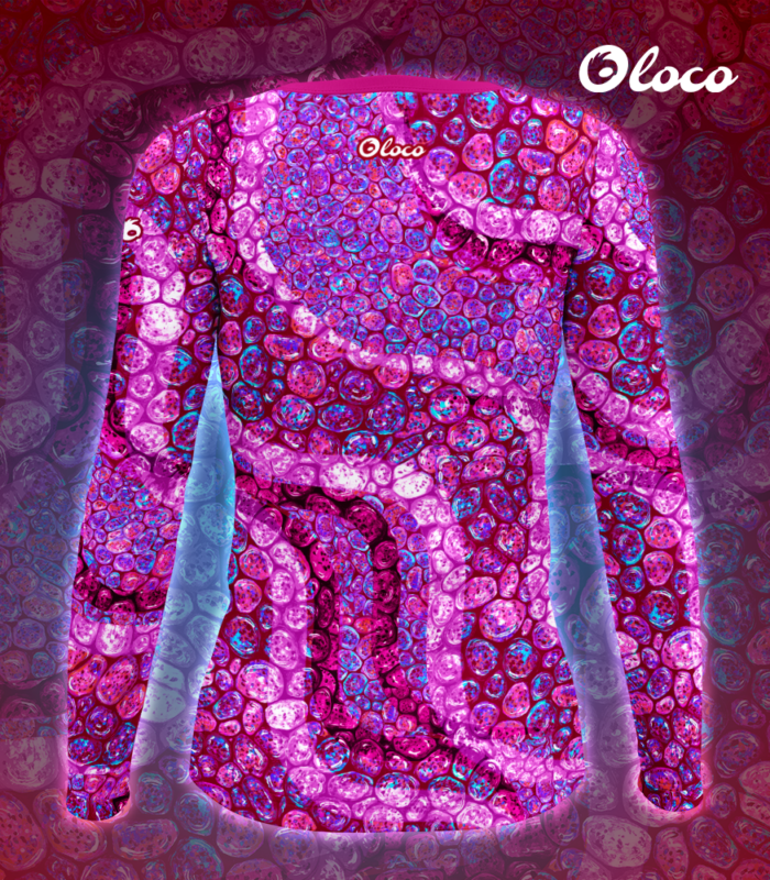 sportowy longsleeve oddychający z wycięciami na zegarek smoczyca