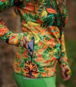 bluza sportowa jungle motyw zwierzęcy tropikalne rośliny zieleń