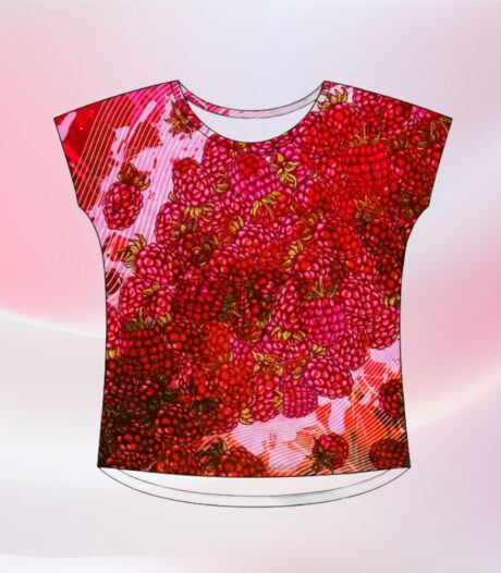 koszulka nietoperz maliny