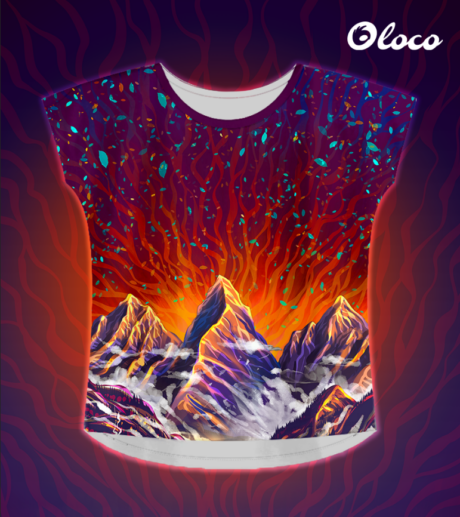 koszulka sportowa oversize krój luźny montana