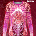 koszulka sportowa z długim rękawem wzór słowiański mokosz