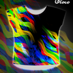 damska koszulka krój nietoperz graficiarz