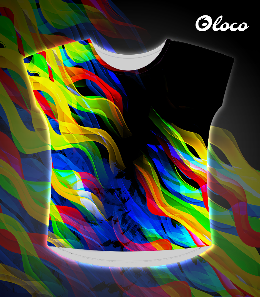 damska koszulka krój nietoperz graficiarz