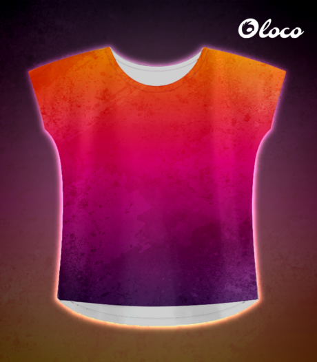 koszulka dla kobiet krój nietoperz hawana