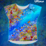 sportowa koszulka z dużym dekoltem krój nietoperz łąka