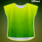 koszulka duży rozmiar krój nietoperz limonka