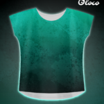 koszulka sportowa damska duży dekolt miętówka