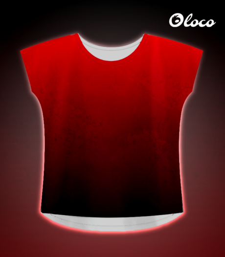 kolorowa koszulka sportowa damska krój nietoperz czerwone wino