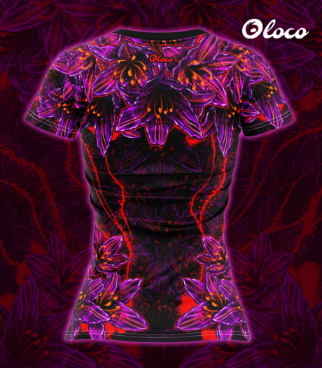 sportowa koszulka do biegania lekka czarna lilia