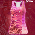 różowa sportowa bokserka tanktop mokosz