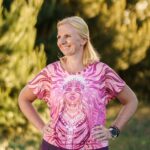 różowa bluzka koszulka oversize mokosz