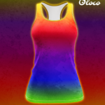 tanktop bokserka koszulka bez rękawków tęcza