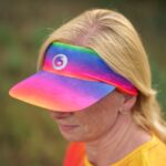 Sportowy elastyczny daszek tęcza