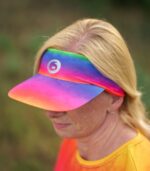 Sportowy elastyczny daszek tęcza