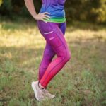 śliwka legginsy sportowe długie